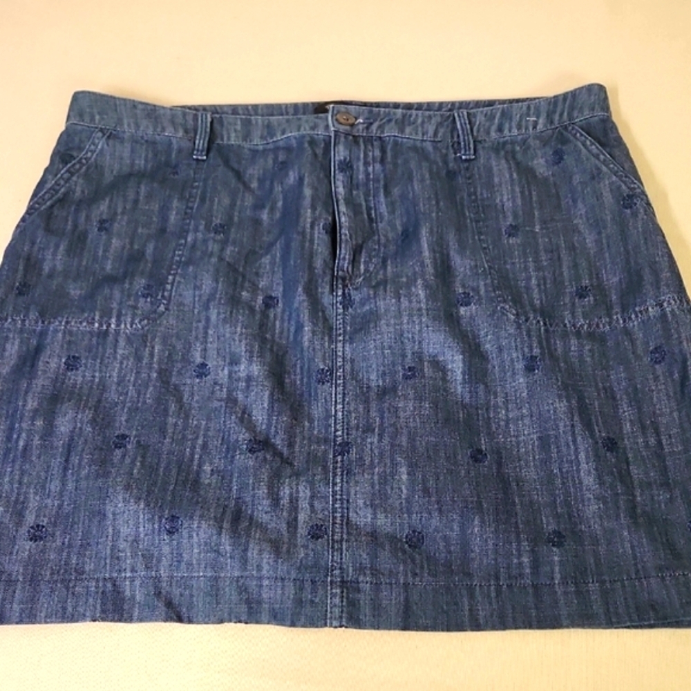 Talbots Blue Skirt for Casual Wear Size 18 Lightweight